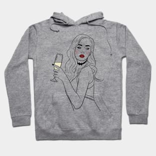 Frau Sektglas - Frau - Beauty - Sekt Hoodie